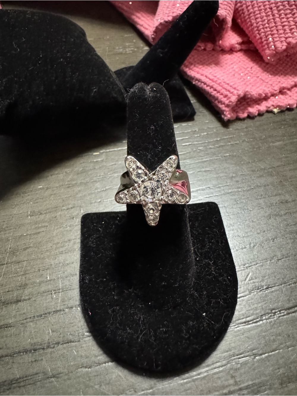 Swarovski retired Silver Starfish Crystal Ring - Women Jewelry